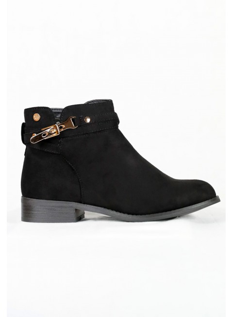 Ankle Boots mit flachem Absatz