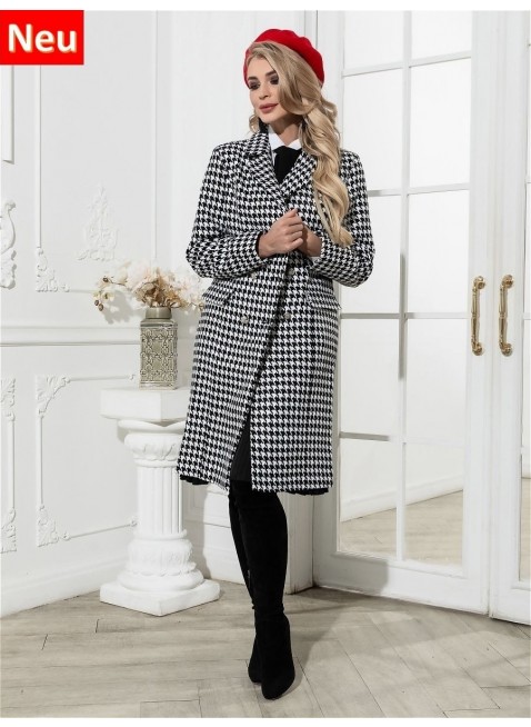 BlueMary Hahnentrittmuster Mantel