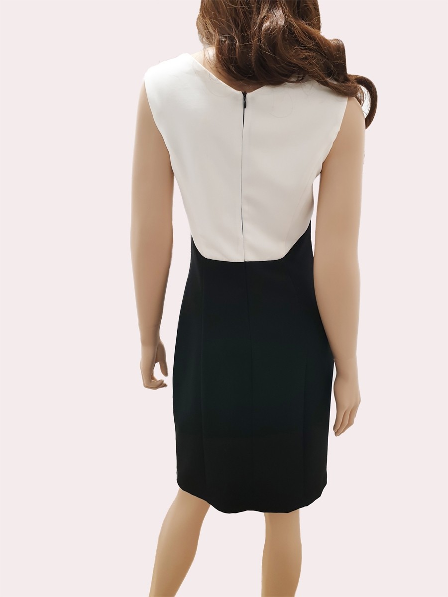 Etui kleid schwarz weiß Clearance