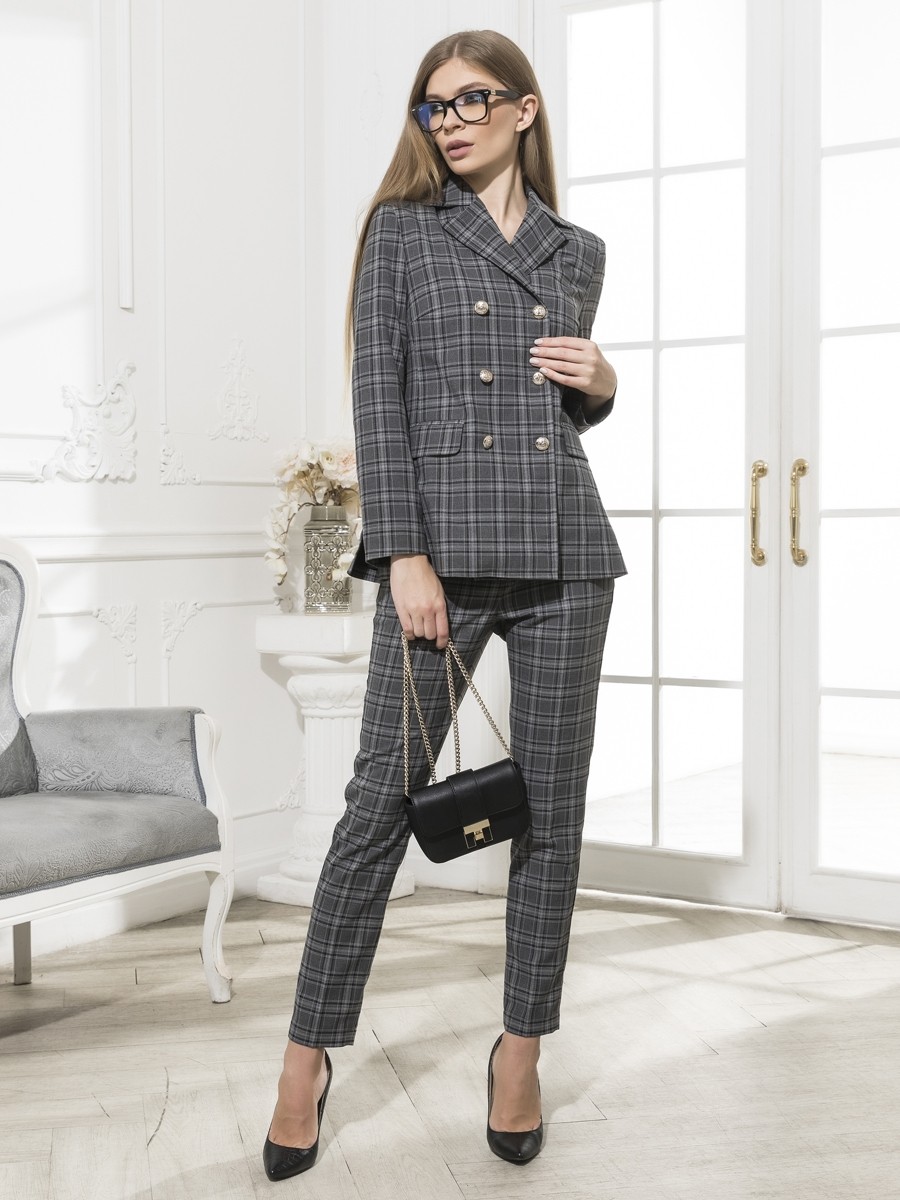 Karierte hosenanzug damen clearance