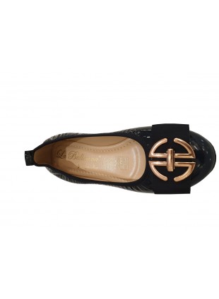 Ballerinas aus echtem Lackleder
