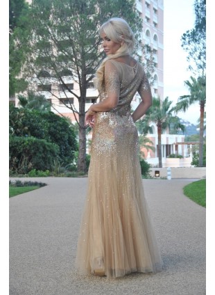 Goldfarbenes Abendkleid von Blumarine