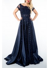 Abendkleid mit Strass-Steinen