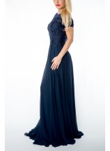 Abendkleid mit Strass-Steinen 