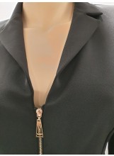 Blazer mit Reißverschluss in Schwarz