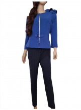 Royalblau Schößchen Blazer Elisabetta Franchi