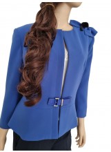 Royalblau Schößchen Blazer Elisabetta Franchi