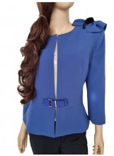 Royalblau Schößchen Blazer Elisabetta Franchi