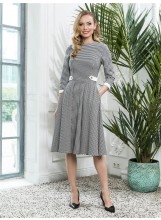 Freizetkleid mit Hahnentrittmuster von BlueMary