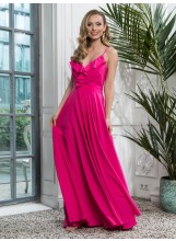 Langes Strandkleid mit Volants