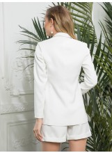 BlueMary Klassischer Blazer in Weiß