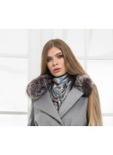 Echtes Pelzkragen aus Silberfuchs