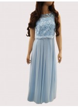 Elegantes Abendkleid in Himmelblau