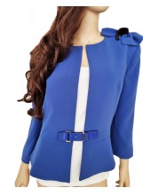 Royalblau Schößchen Blazer Elisabetta Franchi